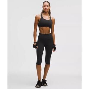 Lululemon Wunder Train High-Rise Crop 21" Black Everlux Size 6